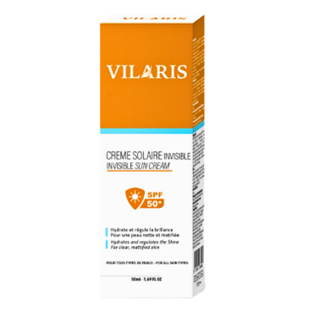 Vilaris-Creme-Solaire-Invisible-spf50-50ml-1.png Vilaris Creme Solaire Invisible Spf50+ 50ml – Image 1
