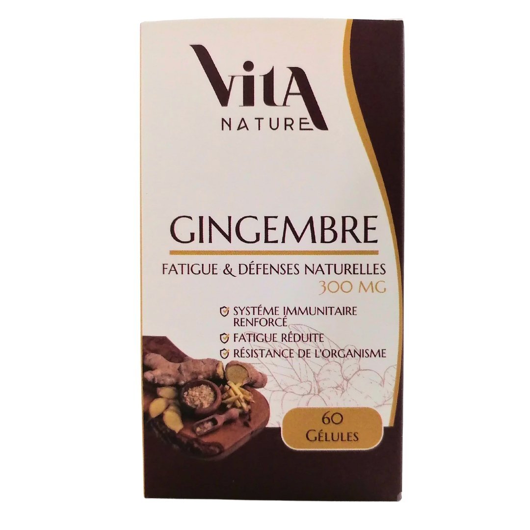 Vita-nature-gingembre-300mg-60-gelule.jpg Vita Nature Gingembre 300mg 60 Gelule – Image 1