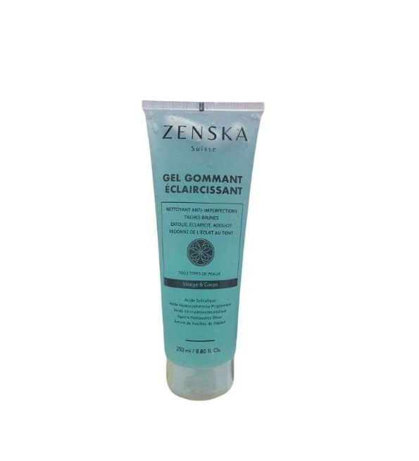 Zenska-gel-gommant-eclaicissant-250ml-1.png Zenska Gel Gommant Eclaicissant 250ml – Image 1