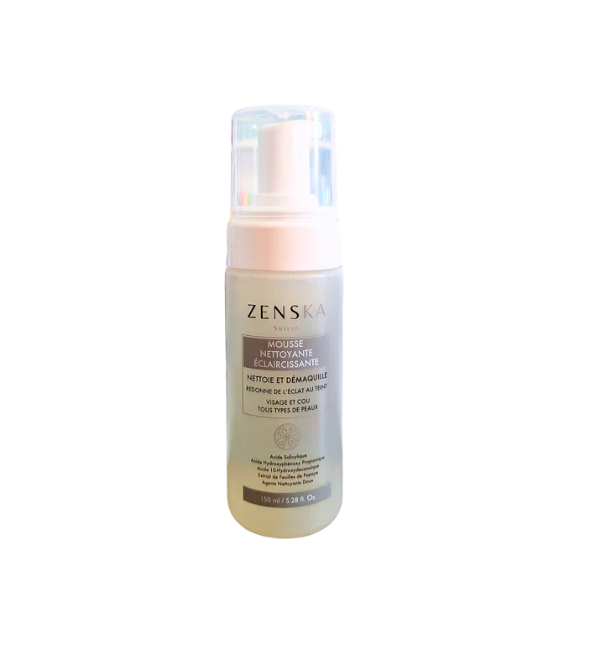 Zenska-mousse-nettoyant-eclaircissante-150ml-1.png Zenska Mousse Nettoyant Eclaircissante 150ml – Image 1