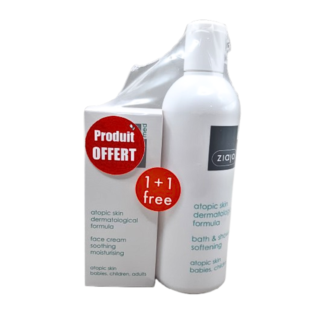 Ziaja-med-Atopique-duo-pack-creme-50mlhuil-de-douche-270ml-1.png Ziaja Med Atopique Duo Pack Creme 50ml+Huil De Douche 270ml – Image 1