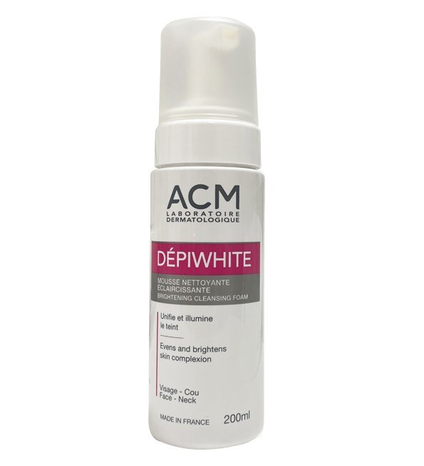 acm-depiwhite-1.jpg ACM Dépiwhite Mousse Nettoyante Éclaircissante 200ml – Image 1