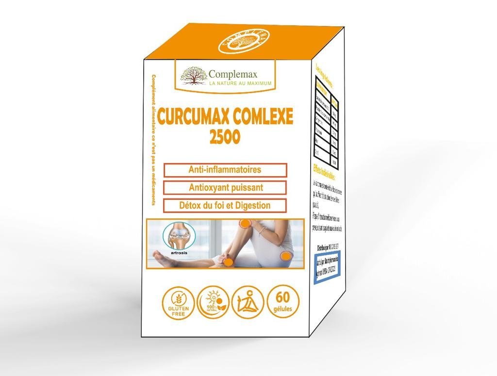 c7a4a470-66f3-4a28-8dfa-1d1b4e85397a-1.jpg Complemax Curcumax 60 Gélules – Image 1