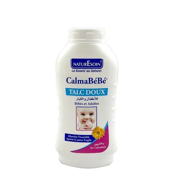 calmabebe-talc-100g-parapharmacie-prix-maroc-4.jpg CALMABéBé Talc Doux 100g - Bébé et Adulte - au Calendula – Image 1