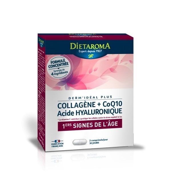 collagene-1.jpg Dietaroma Collagene+CoQ10+Acide Hyaluronique 60cps – Image 1