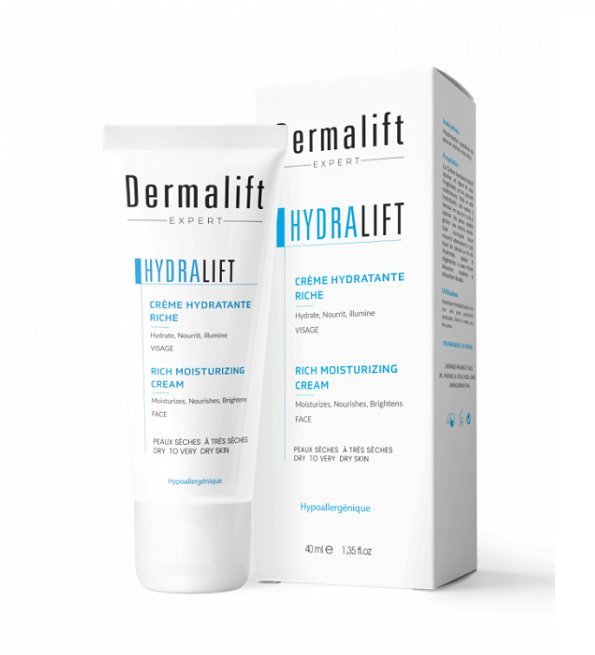 dermalift-creme-hydratante-peaux-seches-1.jpg Dermalift hydralift Crème hydratante Peaux sèches à très sèches 40 ml – Image 1