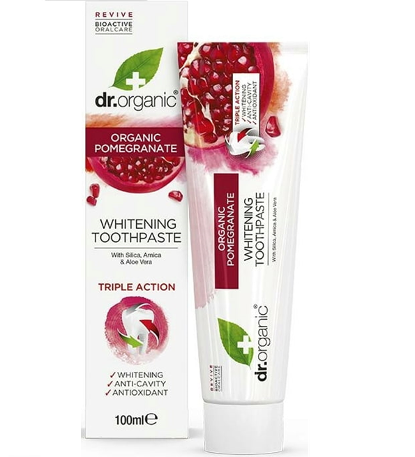 dr-organic-dentifrice-a-la-grenade-bio-100-ml-1.png Dr Organic Dentifrice à la Grenade 100Ml – Image 1
