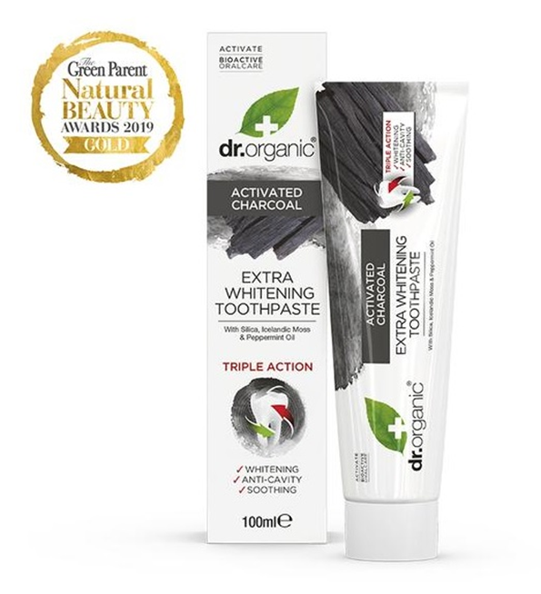 dr-organic-dentifrice-charbon-1.png Dr Organic Dentifrice au Charbon 100Ml – Image 1