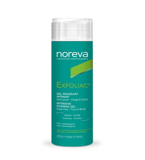 exfoliac-gel-intensif.jpg NOREVA EXFOLIAC GEL MOUSSANT INTENSIF 200 ml – Image 1