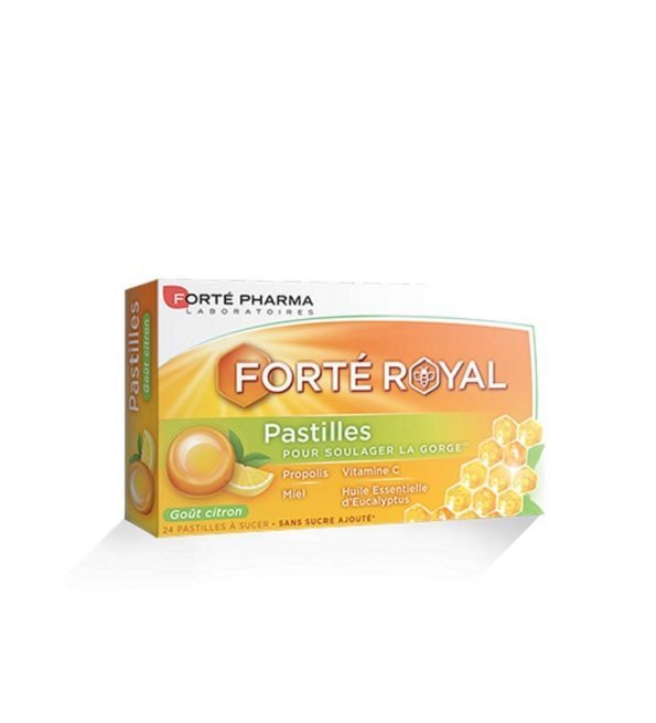 forte-pharma-royal-pastilles-citron-24unites-1.jpeg FORTÉ ROYAL PASTILLES GORGE 24 Unités – Image 1