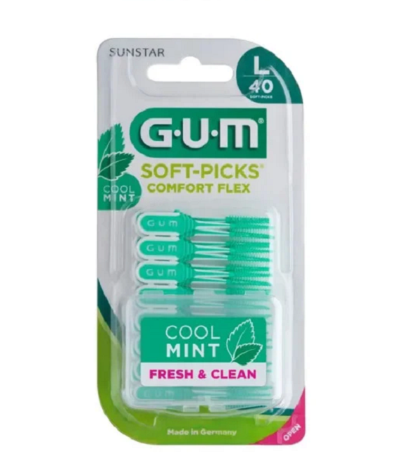 gum-brossettes-interdentaires-soft-picks-comfort-flex-mint-large-671-lot-de-40-1.png GUM Soft-pick Comfort Flex mentholé Large Réf671 – Image 1