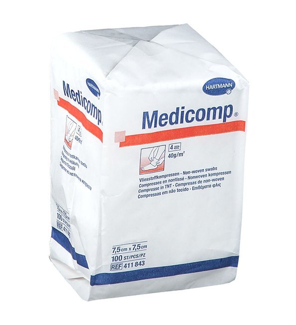 hartmann-medicomp-1-4.jpg Hartmann medicompresses 7.5x7.5cm – Image 1