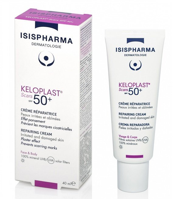 isis-pharma-keloplast.jpg isispharma-keloplast-scars-creme-reparatrice-spf50-effet-pansement-40ml – Image 1