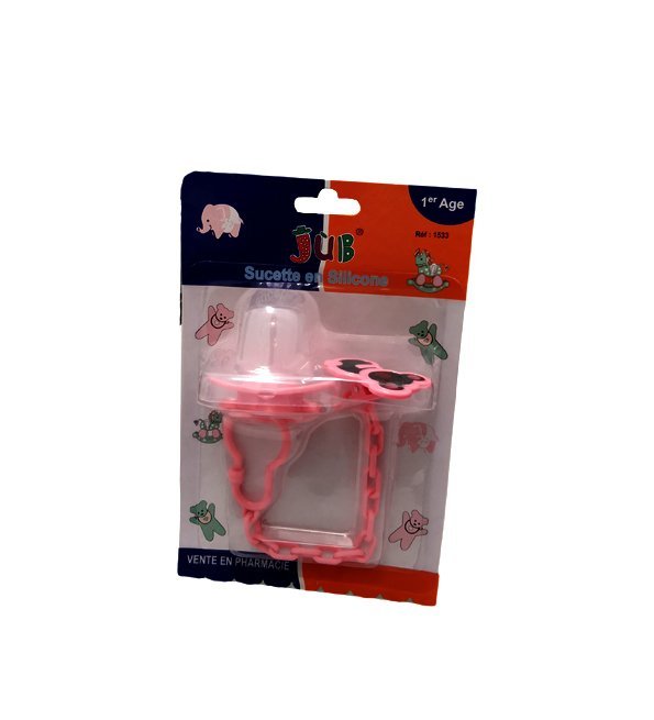jr-jub-1-4.jpg Juniors sucette en silicone jub 1age +clips – Image 1