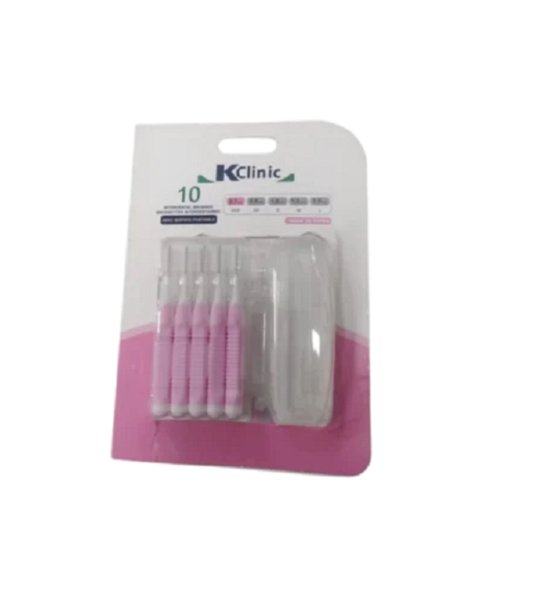 kin-kclinic-brossette-inter07mm-x10.png Kin Clinic Brossettes Interdentaire 0.7mm 10unites – Image 1