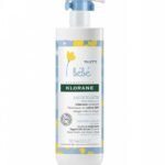 Klorane Bébé - Lait de toilette sans rinçage au Calendula apaisant - Bébé - Peau normale à sèche 500 ml