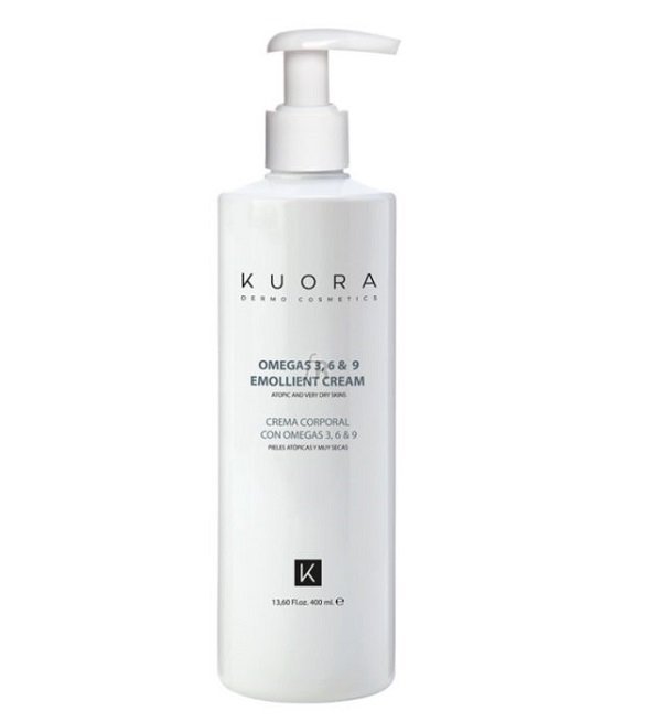 kuora-creme-emolliente-omega-3-6-et-9-peaux-sensibles-secs-et-atopique-400-ml-hydratation-corps-1-1.jpg Kuora Creme Emollient Omega 3 6 9 400ml – Image 1