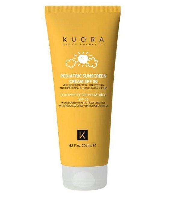 kuora-ecran-solaire-pediatrique-spf-50-sans-filtres-chimiques-200-ml-1.jpg KUORA ECRAN SOLAIRE PEDIATRIQUE SPF 50 SANS FILTRES CHIMIQUES 200 ML – Image 1