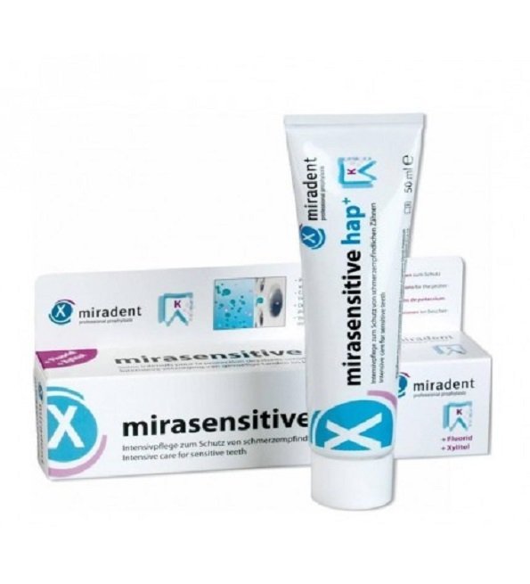 miradent-mirasensitive-hap-dentifrice-50-ml-1.jpg MIRADENT MIRASENSITIVE HAP+ DENTIFRICE 50 ML – Image 1