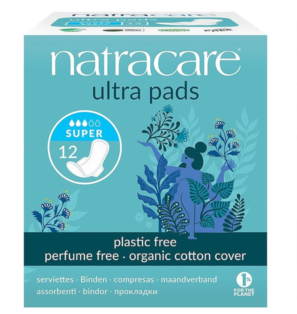 natracare-serviette-ultra-super-12unites-1.png NATRACARE SERVIETTE ULTRA SUPER + WINGS 12Unités – Image 1