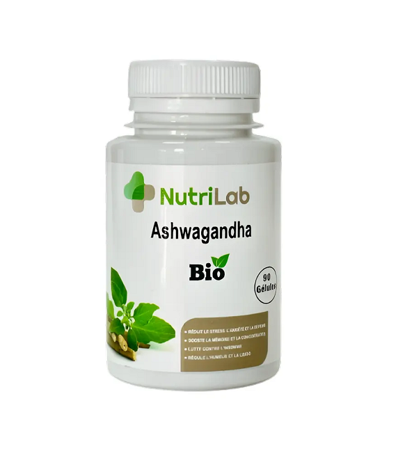nutrilab-ashwagandha.png Nutrilab Ashwagandha 90 Gélules – Image 1