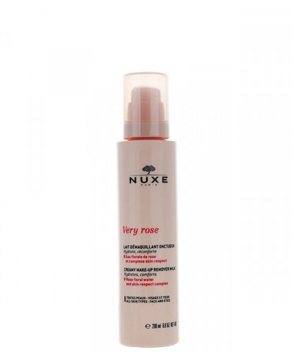 nuxe-lait-demaquillant-oncteux-very-rose-200-ml-face-1.jpg Nuxe Very Rose Lait Démaquillant Onctueux 200ml – Image 1