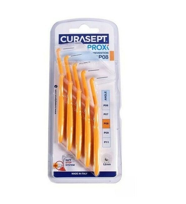 proxi-angle-p08-curasept-beautymall-1.jpg CURASEPT Brossettes Interdentaires Proxi Angle bid T14 Cone – Image 1