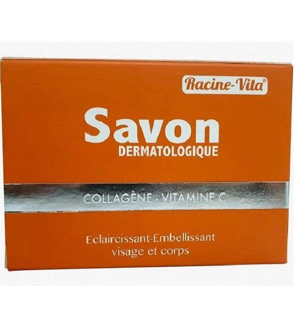 racine-vita-savon-dermatologique-eclaircissant-a-la-collagene-et-vitamine-c-1.jpg RACINE VITA SAVON DERMATOLOGIQUE ÉCLAIRCISSANT A LA COLLAGÈNE ET VITAMINE C – Image 1