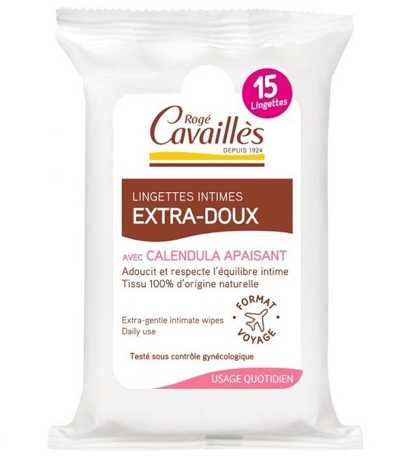 roge-cavailles-lingettes-1.jpg Rogé Cavailles Lingettes Extra Doux 15unités – Image 1