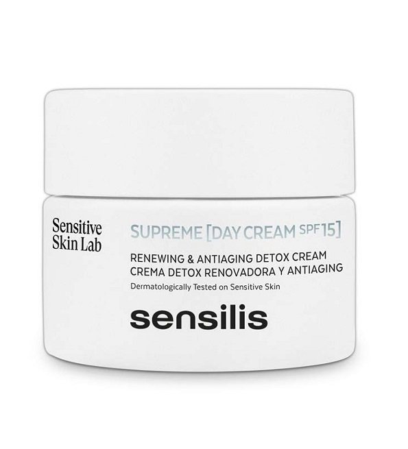 sensilis-supreme-detox-creme-de-jour-renouvelante-spf15-50ml.jpg Sensilis Supreme Day Cream spf15 50ml – Image 1