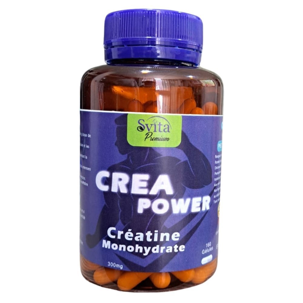 svita-premium-creapower-creatine-monohydrate-300mg-160-gelules.jpg SVITA Premium Crea Power 160 Gelules – Image 1