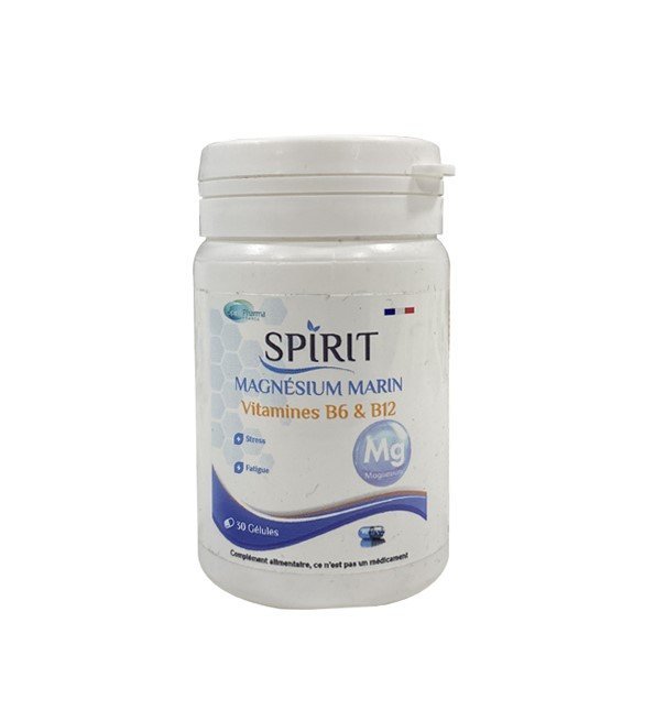 thumbnail_spirit7-1.jpg Spirit Magnesium Marin Vitamine B6 & B12 30gelules – Image 1