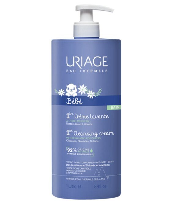 uriage-bebe-1ere-creme-lavante-1l-1-4.jpg Uriage Bébé - 1ère Crème lavante - 1 L – Image 1