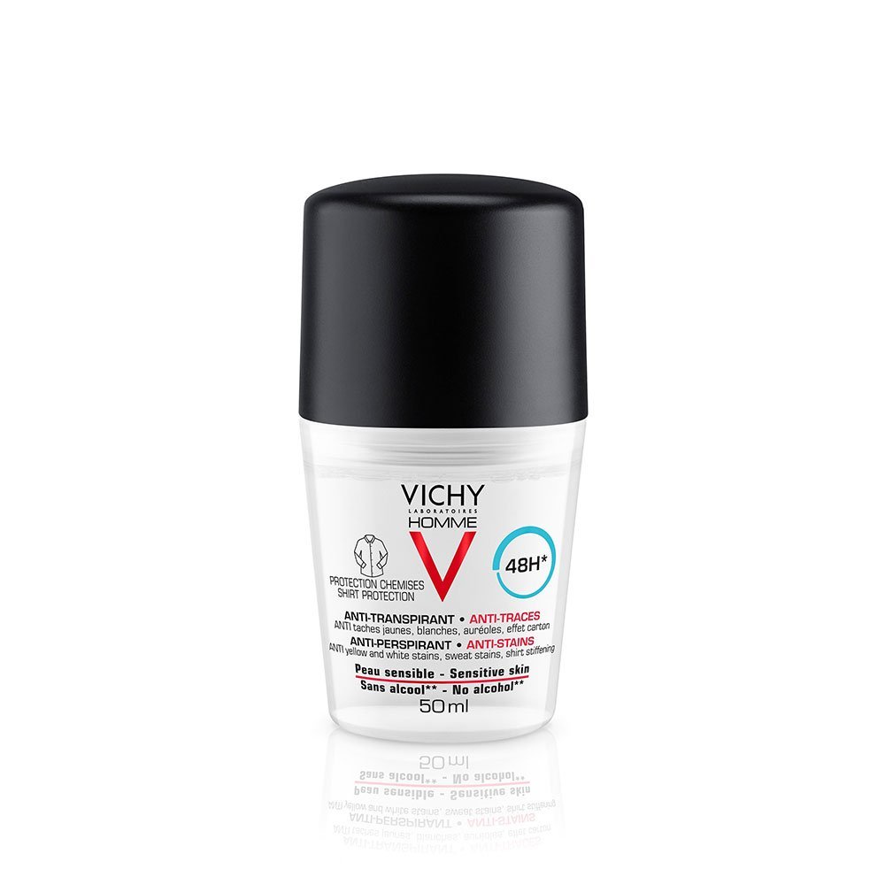 vichy-homme-deodorant-bille-anti-traces-48h-protection-chemises-peau-sensible-50ml-4.jpg Vichy Homme Déodorant Bille Anti-Traces 48H Protection Chemises Peau Sensible | 50ml – Image 1