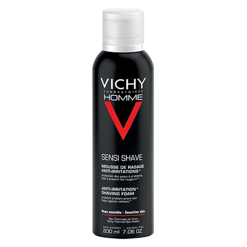 vichy-homme-mousse-a-raser-anti-irritations-peau-sensible-200ml-1.jpg Vichy Homme Mousse à Raser Anti-Irritations Peau Sensible | 200ml – Image 1