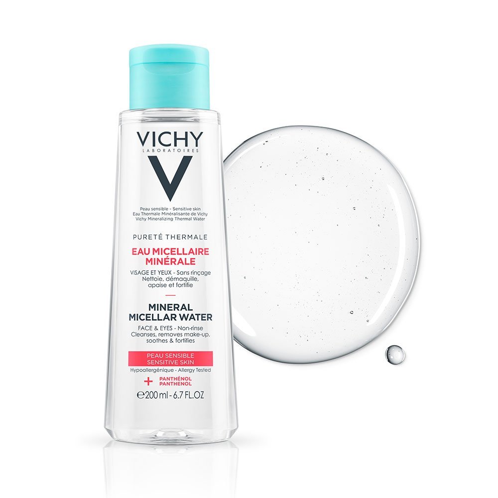vichy-purete-thermale-eau-micellaire-minerale-peau-sensible-200ml-1.jpg Vichy Pureté Thermale Eau Micellaire Minérale Peau Sensible | 200ml – Image 1