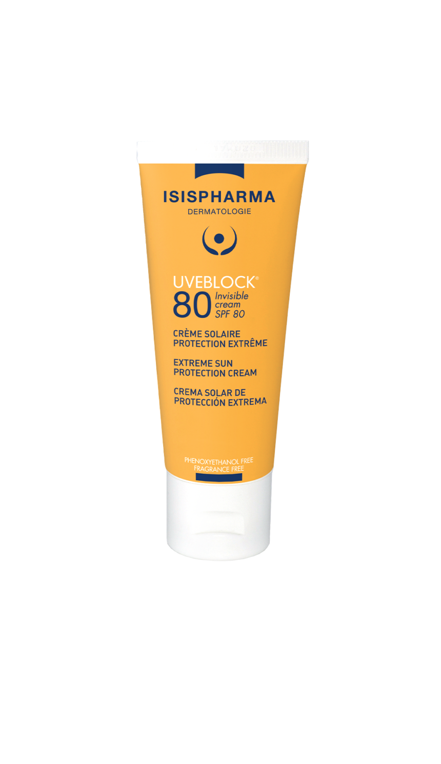 80-invisible-860x1490-c-default_6f2bc0c5-0cd3-4501-91ed-65fee2915190.png Uveblock 80 Tinted Cream SPF80 - Crème solaire protection extrême - 40ml – Image 1