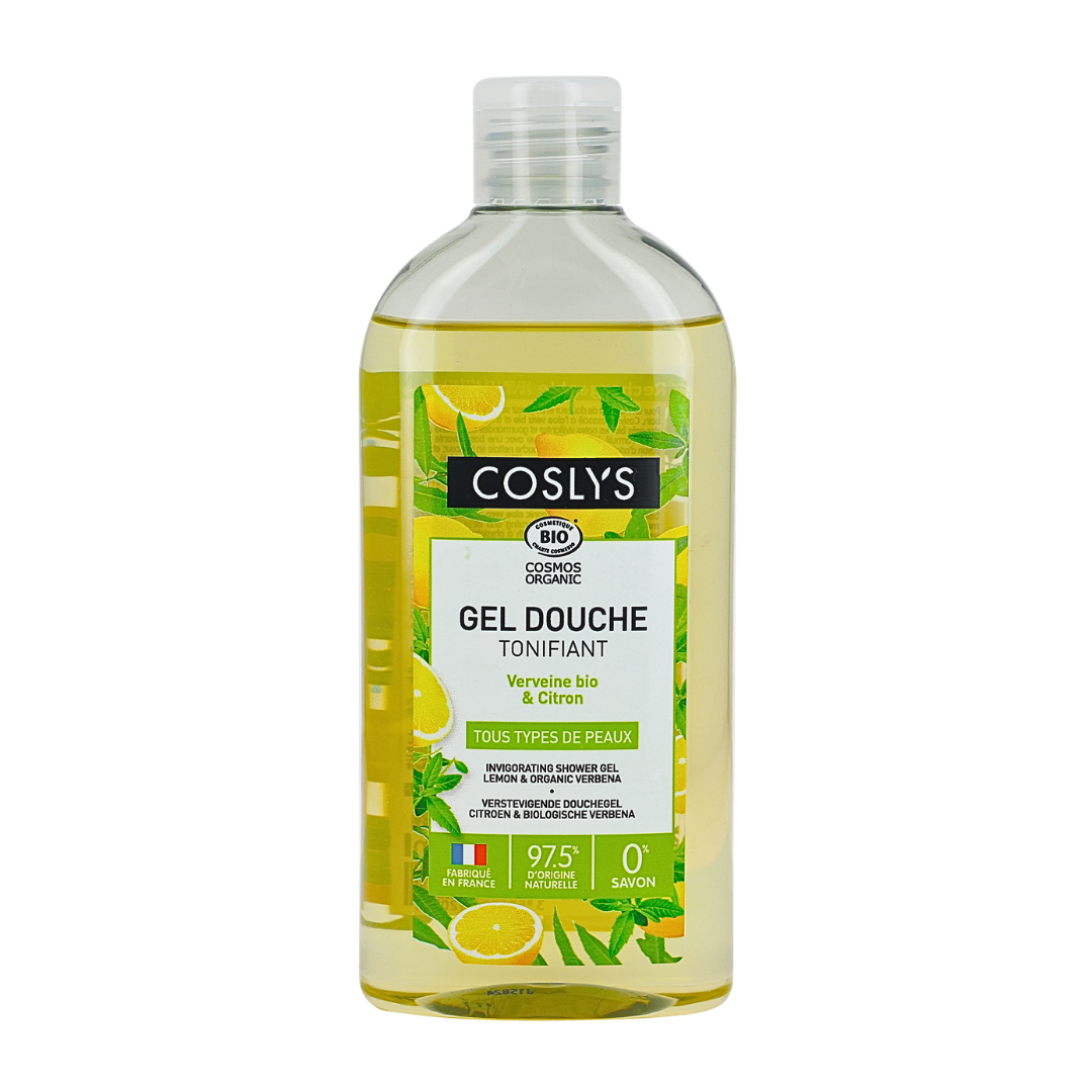 Coslys-Gel-Douche-Tonifiant-VerveineCitron-250ml.png Coslys Gel Douche Tonifiant Verveine&Citron 250ml – Image 1