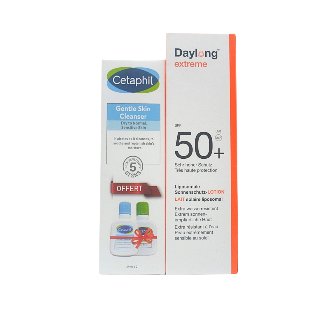 Daylong-50-Extreme-100mlCetaphil-lotion-Clenser-ECH-pack.png Daylong 50+ Extreme 100ml+Cetaphil Lotion & Cleanser Mini pack – Image 1