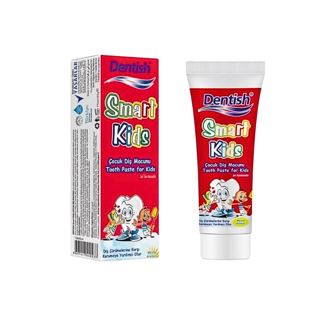 Dentish-Dent-Smart-Kids-75ml.png Dentish Dentifrice Smart Kids 75ml – Image 1