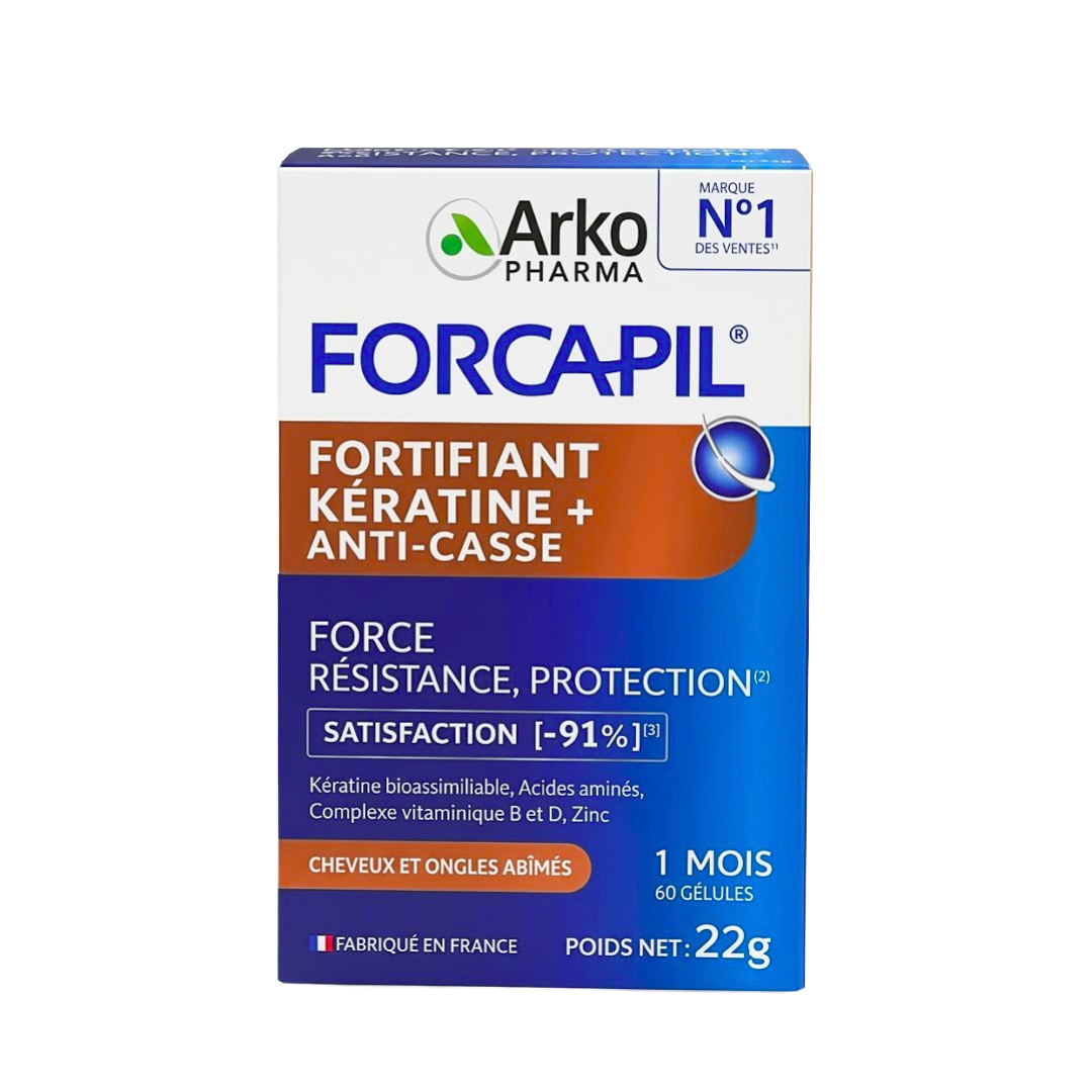 Foracpil-Keratine-Anti-Casse-60-Gelules-1.png Forcapil Keratine+ Anti-Casse 60 Gelules – Image 1
