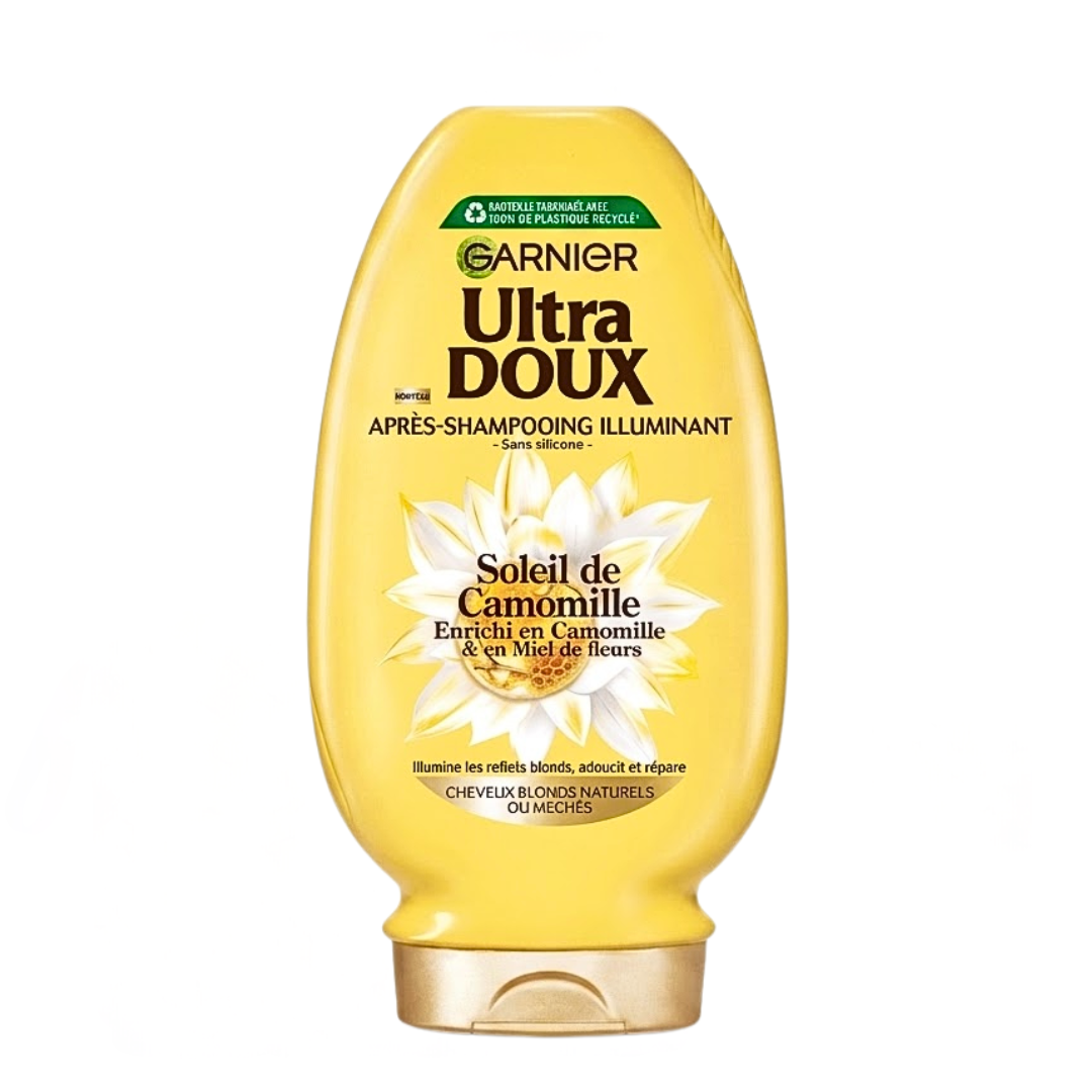 Garnier-Ultra-Doux-Apres-Shampoing-Camomille-250ml.png Garnier Ultra Doux Apres Shampoing Camomille 250ml – Image 1