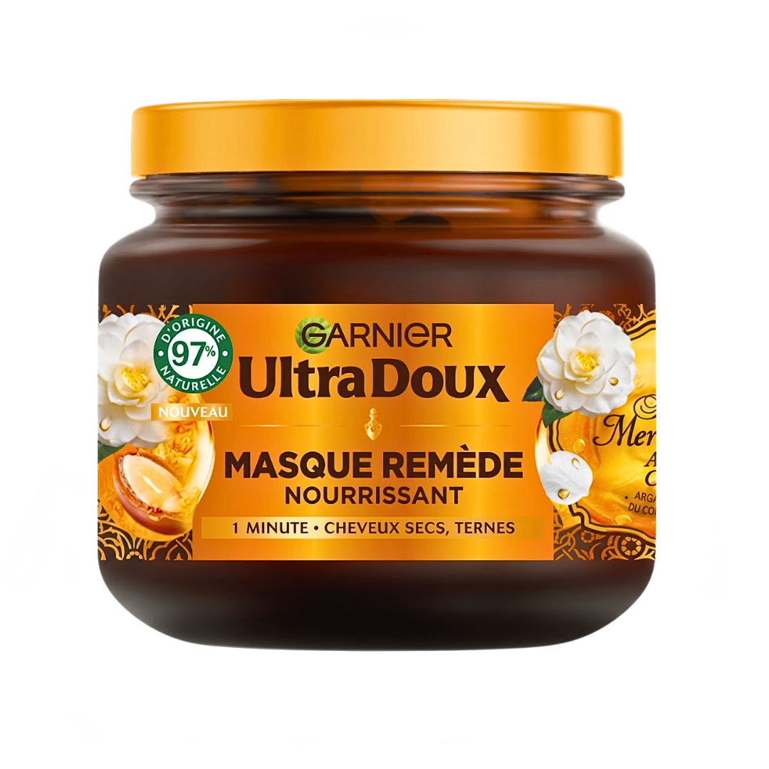 Garnier-Ultra-Doux-Masque-Remede-340ml.png Garnier Ultra Doux Masque Remede 340ml – Image 1