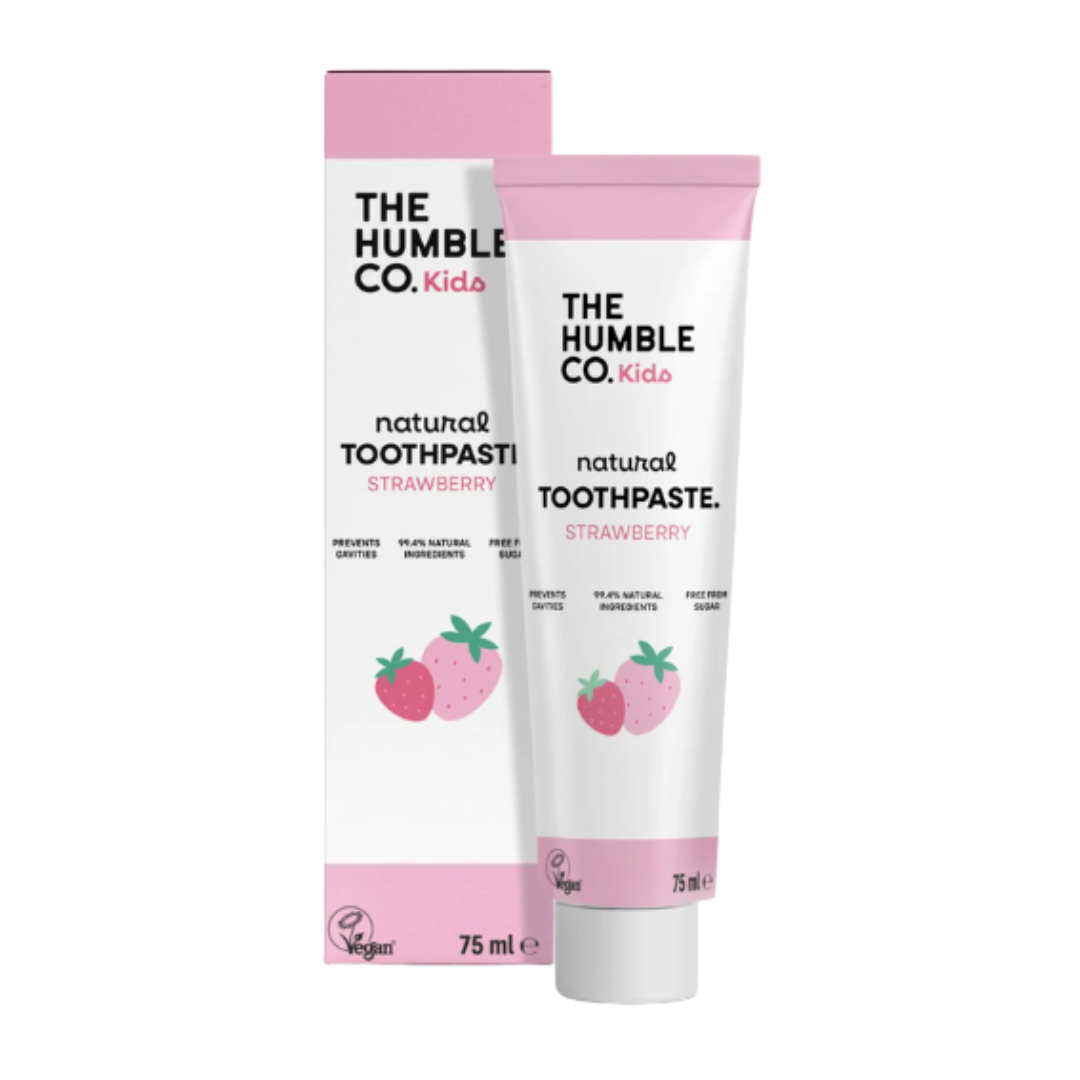 Humble-Dent-Kids-Fraise-75ml.png The Humble Dentifrice Kids Fraise 75ml – Image 1