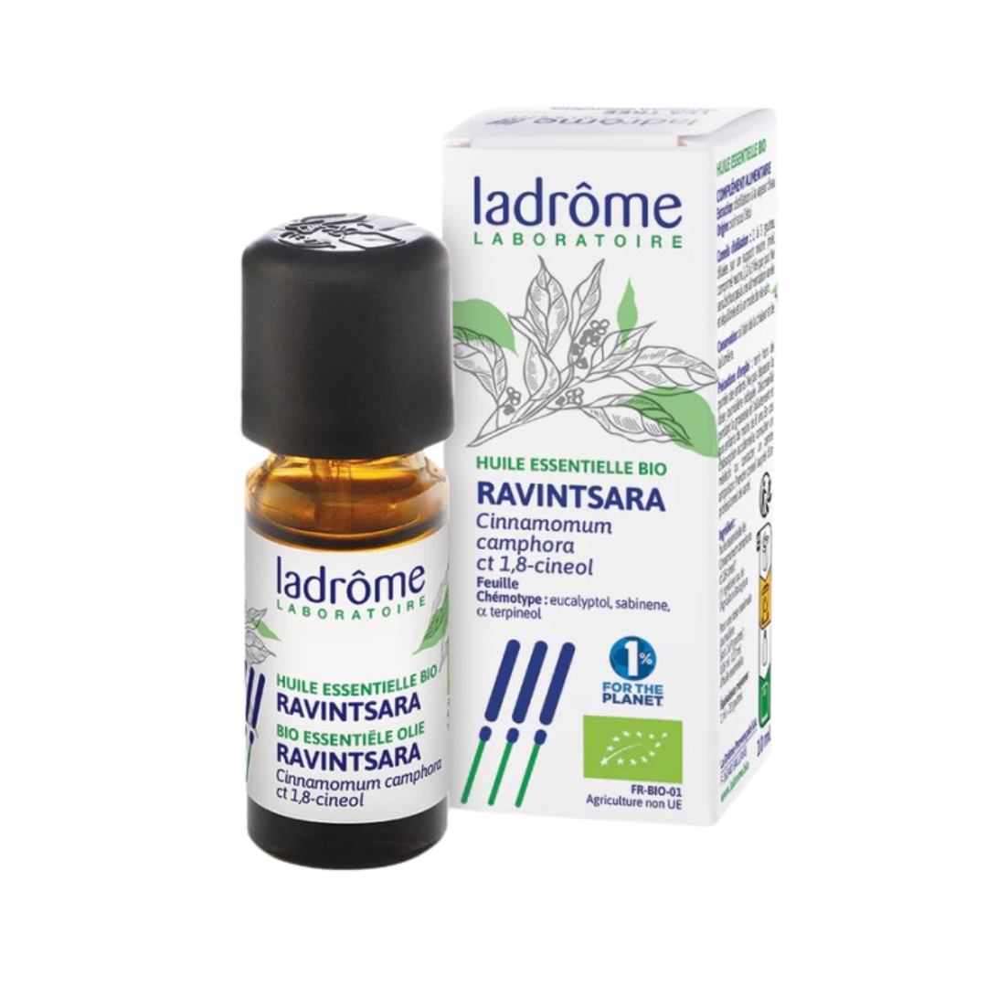 Ladrome-He-Ravinstara-10ml.png Ladrome Huile Ravinstara 10ml – Image 1
