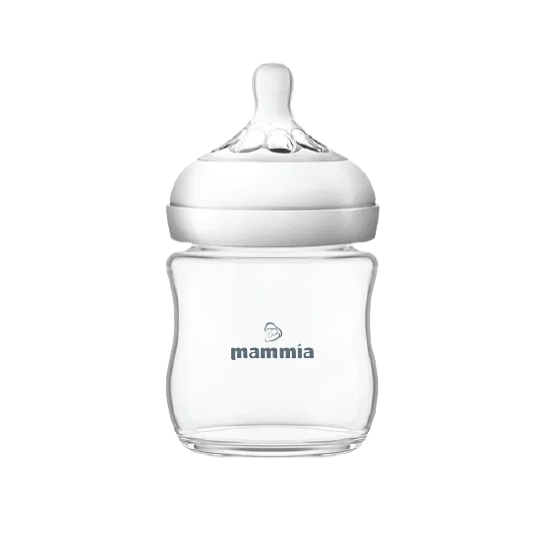 Mammia-Natural-Feeling-120ml-Blanc.png Mammia Biberon Natural Feeling 120ml Blanc – Image 1