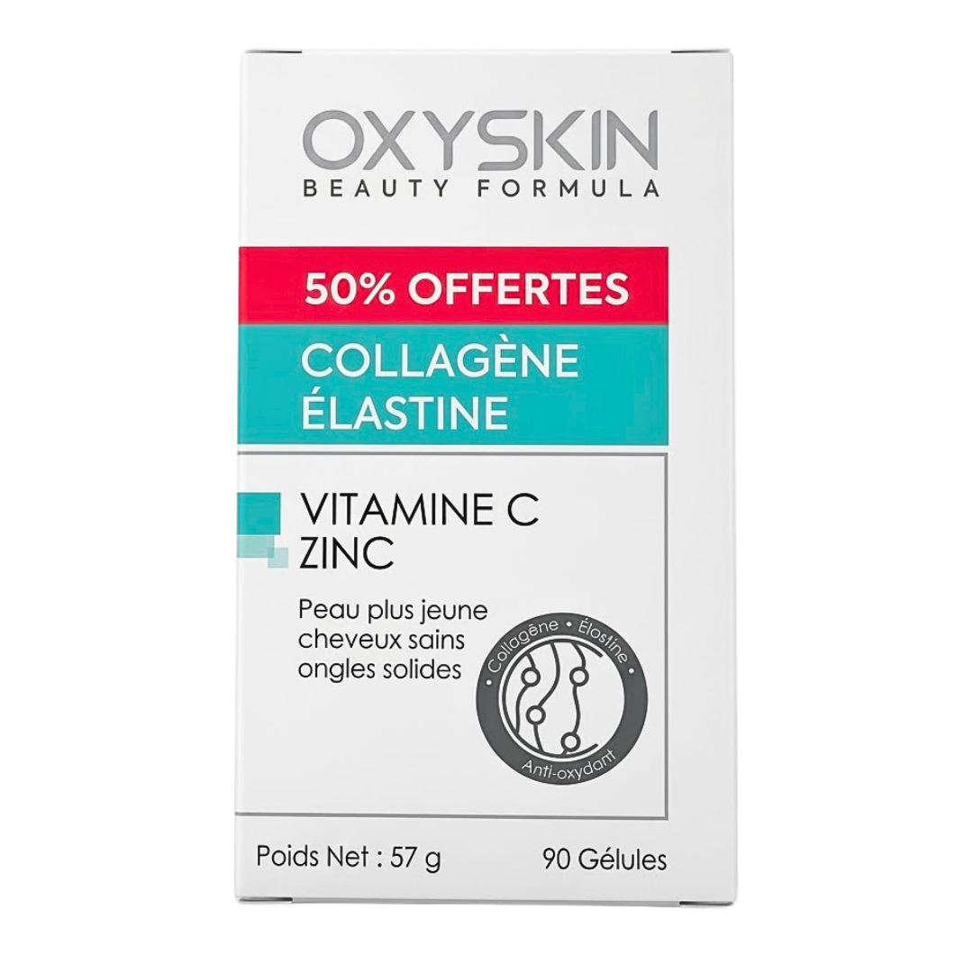 Oxyskin-Collagene-Elastine-90gelules.png Oxyskin Collagene Elastine 90 Gelules – Image 1