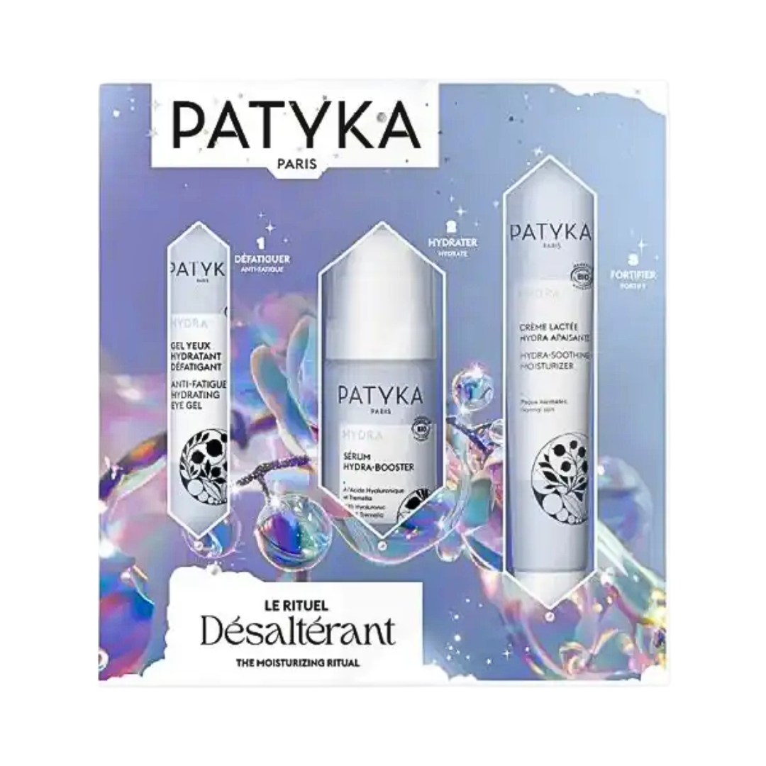 Patyka-Le-Rituel-Desalterant-Gel-YeuxSerum-Hydra-BoosterCr-Lactee.png Patyka Le Rituel Desalterant Gel Yeux+Serum Hydra Booster+Creme Lactee Coffret – Image 1