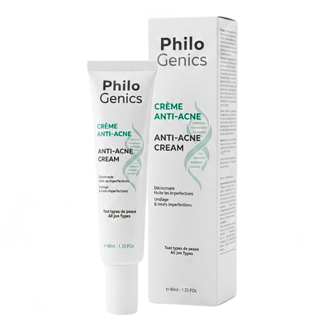 PhiloGenics-Creme-Anti-Acne-40ml.png PhiloGenics Creme Anti-Acne 40ml – Image 1