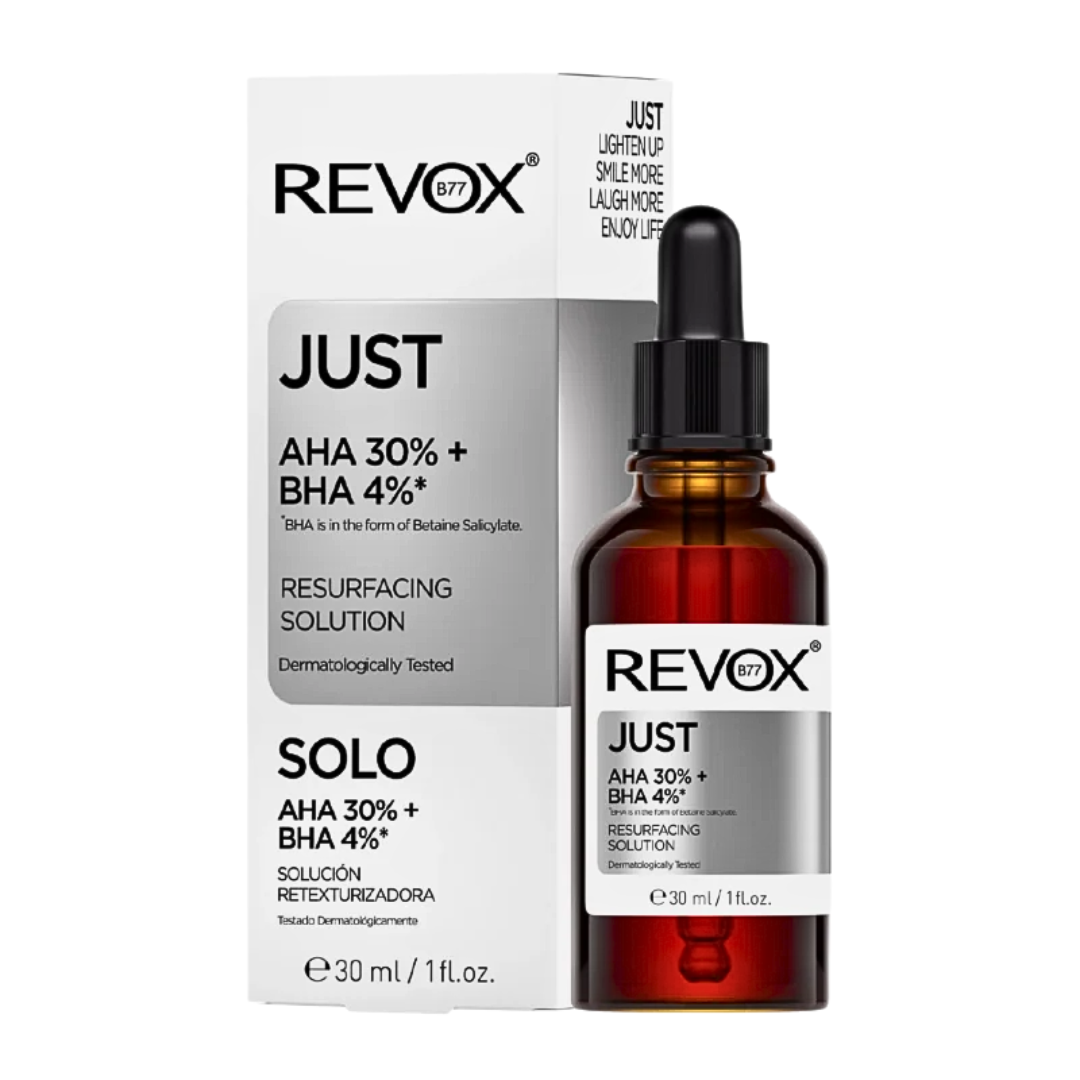 Revox-B77-Just-AHA-30BHA-4-30ml.png Revox B77 Just AHA 30%+BHA 4% 30ml – Image 1